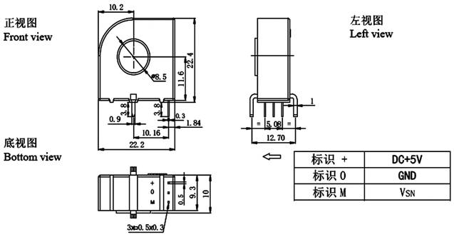HBA-CP系列霍尔电流传感器 HBA-CP系列闭环霍尔电流传感器的初、次级之间是绝缘的,具有强抗干扰能力,可用于测量直流、交流和脉冲电流,用于汇流箱。 电气参数 HBA20-CP HBA25-CP 额定输入有效电流值 20 25 A 测量电流范围 20 25 A 匝比 1:750 1:625 额定输出有效值电压 2.